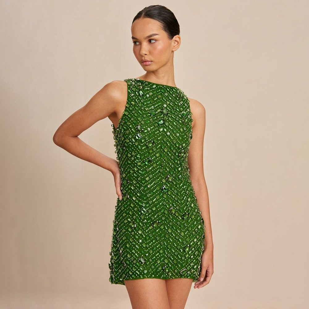Зеленое женское мини-платье бе – обзор и цена Women'S Formal Dinner Wear