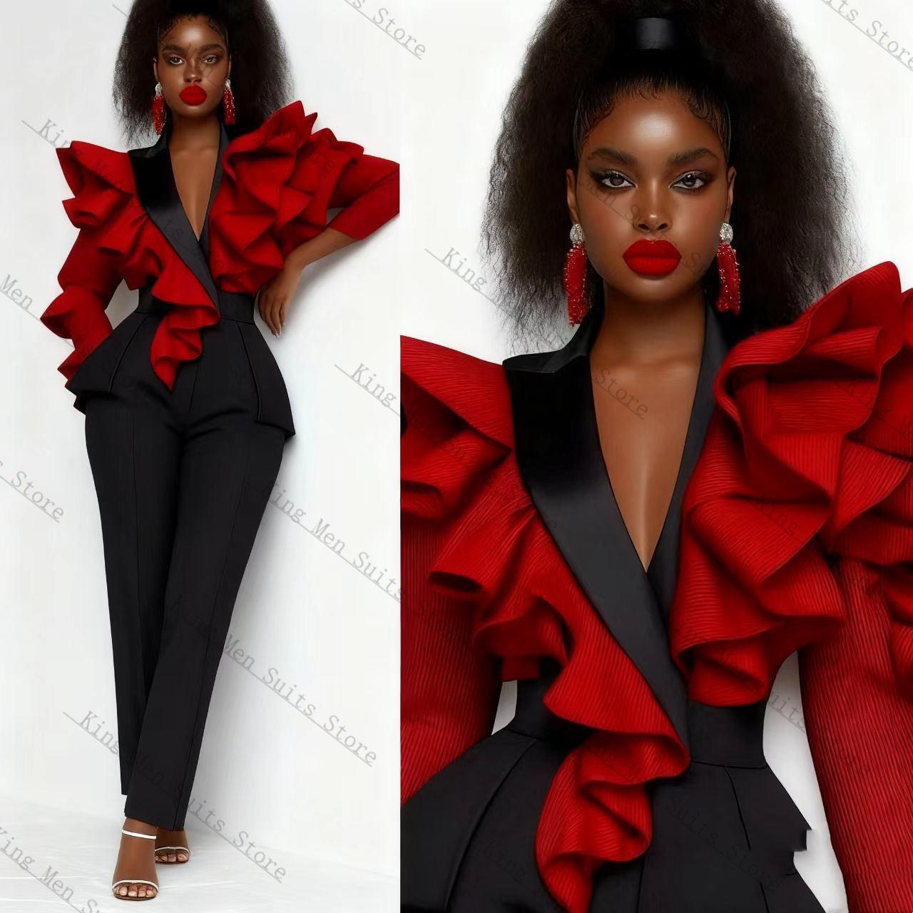 Красный, черный женский костюм – обзор и цена Women'S Formal Wear Wedding Guest