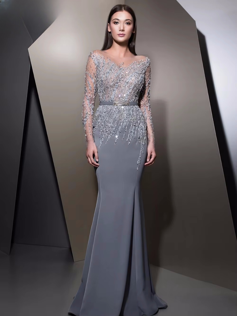 GRACEPROM Иллюзионное вечернее – обзор и цена Women'S Formal Dinner Wear