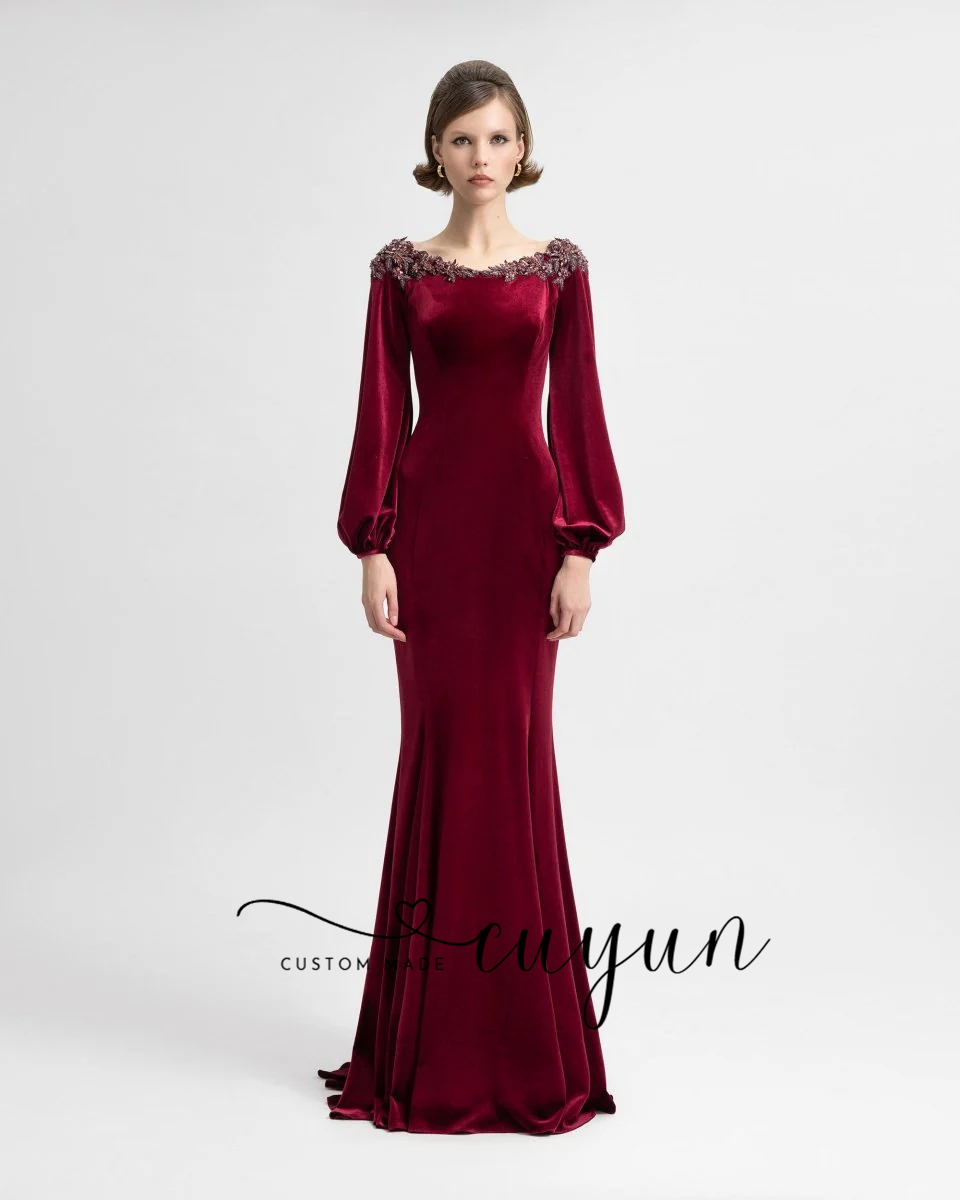 CUYUN бордовое вечернее платье – обзор и цена Women'S Formal Dinner Wear