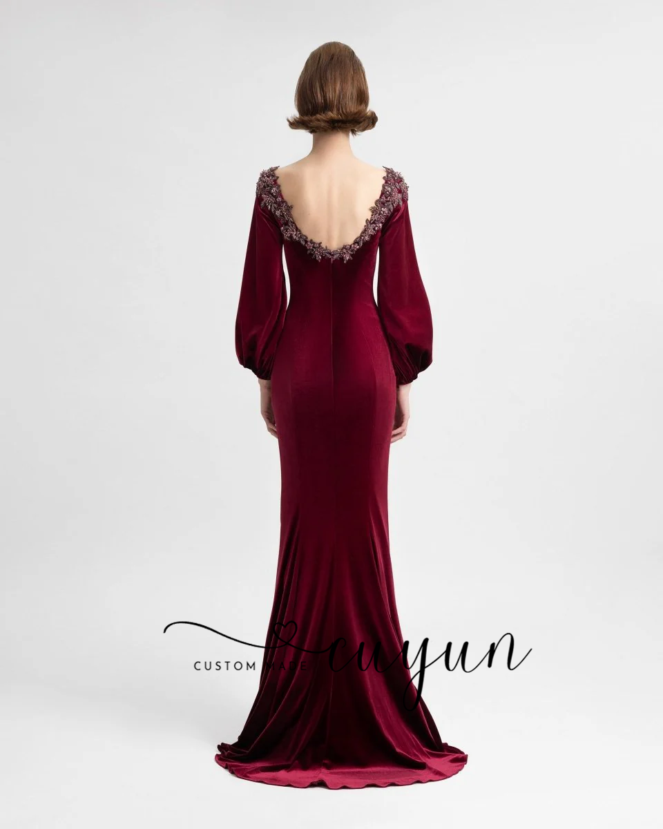 CUYUN бордовое вечернее платье – обзор и цена Women'S Formal Dinner Wear