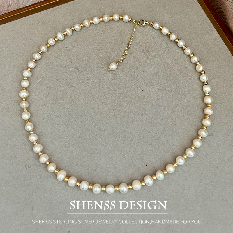 Ожерелье женское с натуральным – обзор и цена Pearl Necklace Set