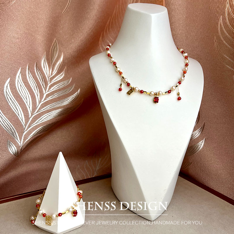Женское ожерелье с подвеской и – обзор и цена Pearl Necklace Set