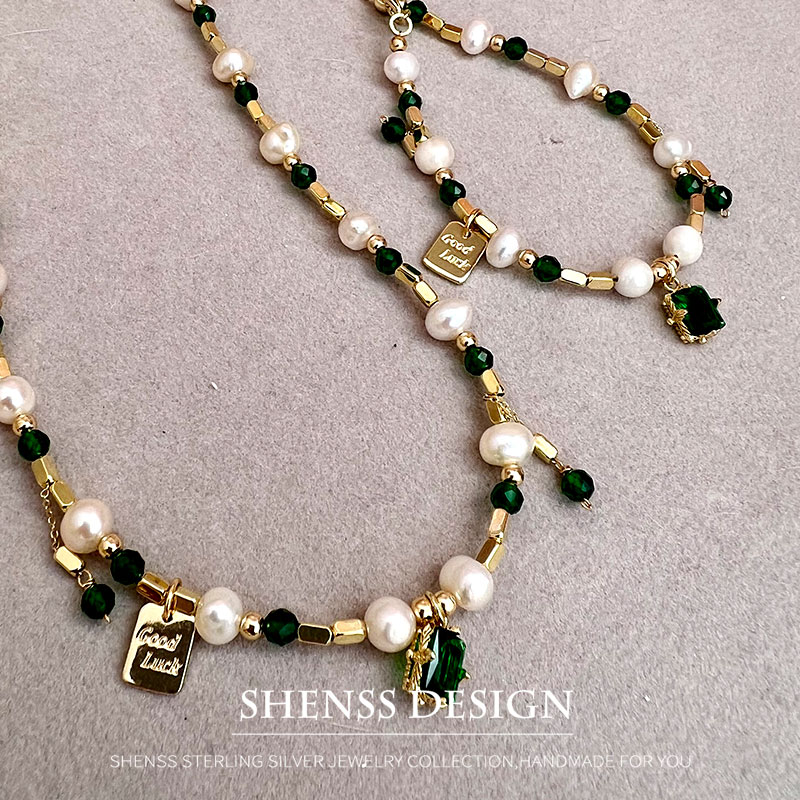 Женское ожерелье с подвеской и – обзор и цена Pearl Necklace Set