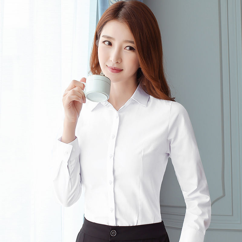 Корейская приталенная черно-бе – обзор и цена Women Formal Wear Shirts
