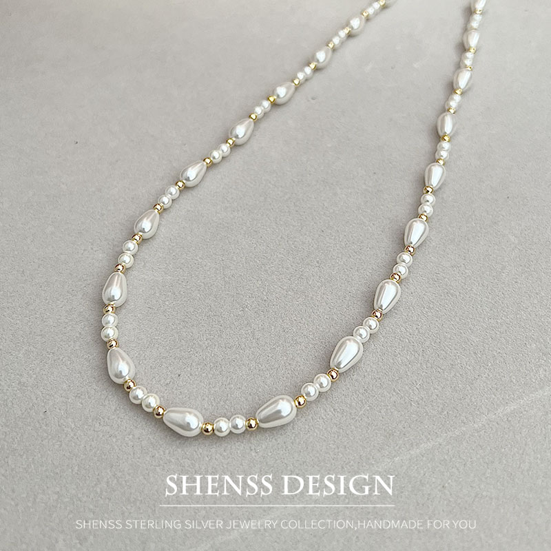 Элегантное ожерелье с каплями  – обзор и цена Pearl Necklace Set