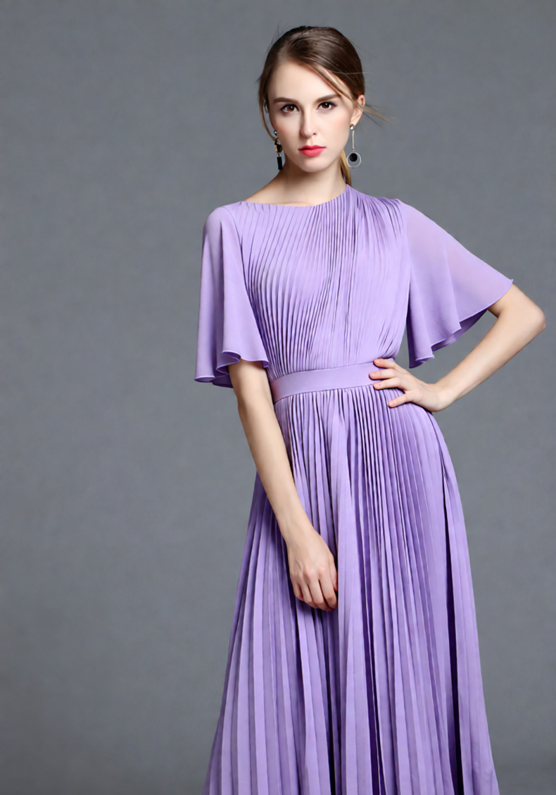 Женское сиреневое плиссированн – обзор и цена Women'S Formal Wear Wedding Guest