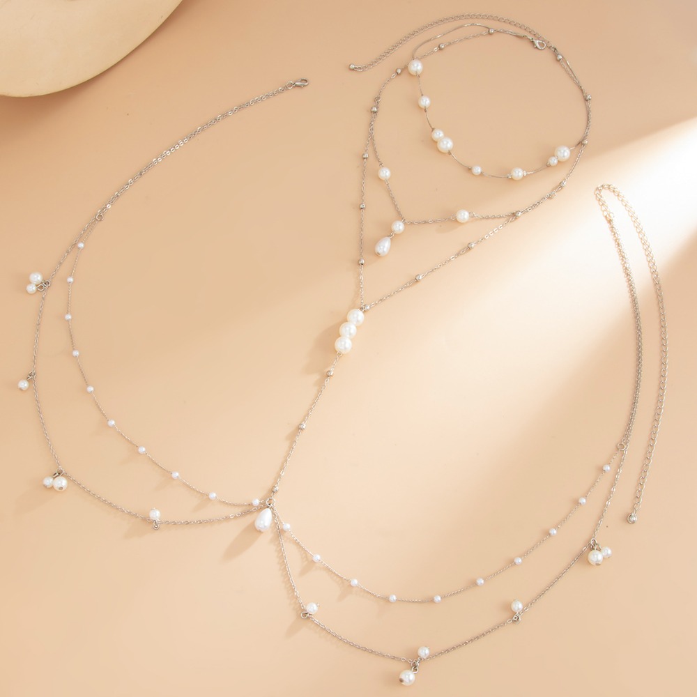 Многослойное ожерелье из искус – обзор и цена Pearl Necklace Set
