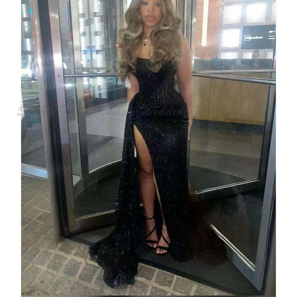 Простые черные платья для выпу – обзор и цена Formal Dress Female